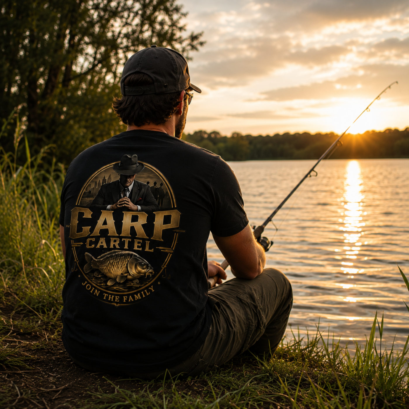 Carp Cartel Graphic Tee — "Carp Cartel" Fishing T-Shirt